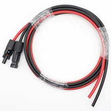 1 пара удлинитель для панели солнечных батарей кабель провод MC4 Разъем 10/11/13 AWG черный+ красный