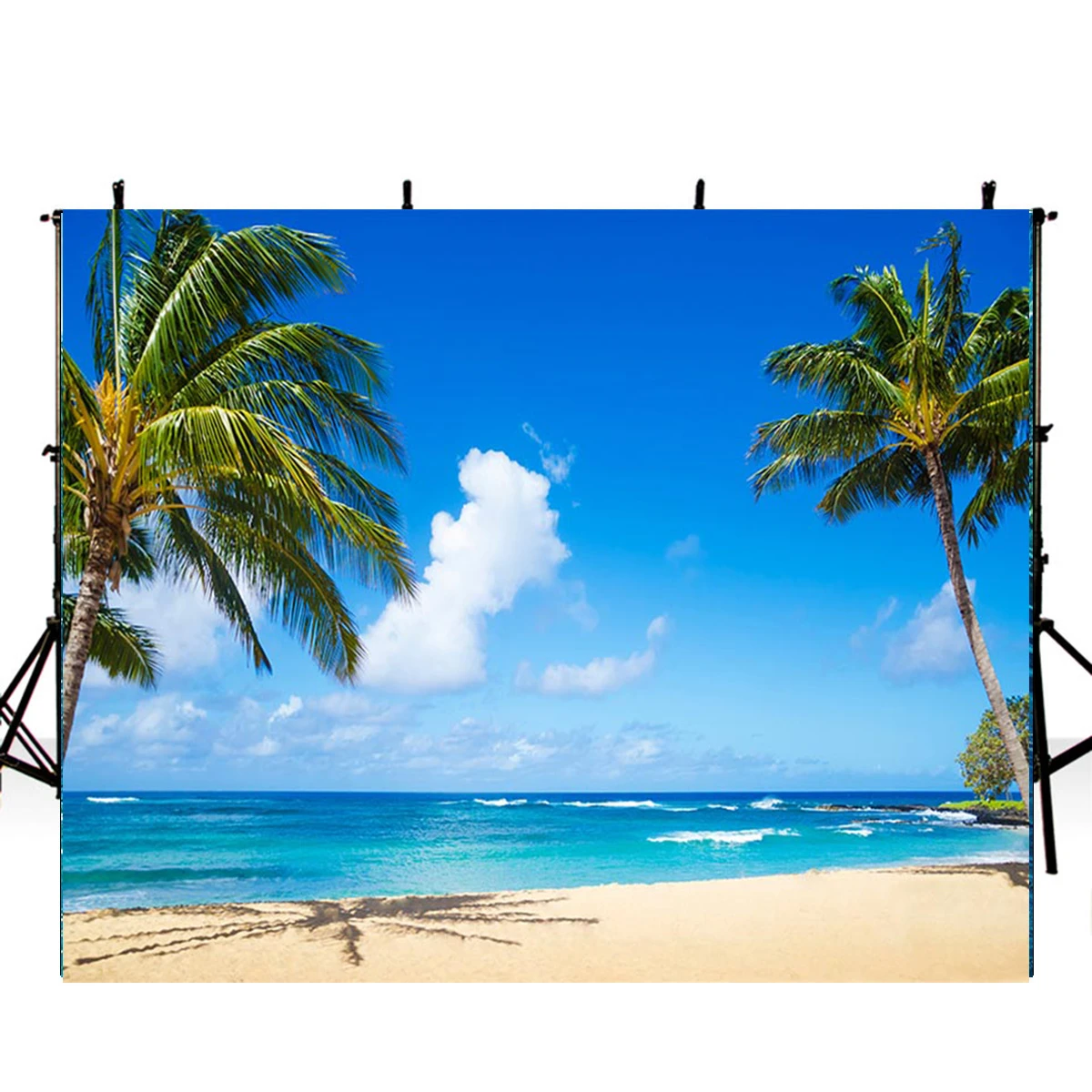 海ビーチの背景写真夏の写真撮影の背景ルアウ写真の小道具熱帯テーマ写真ブースの小道具ハワイ Background Aliexpress