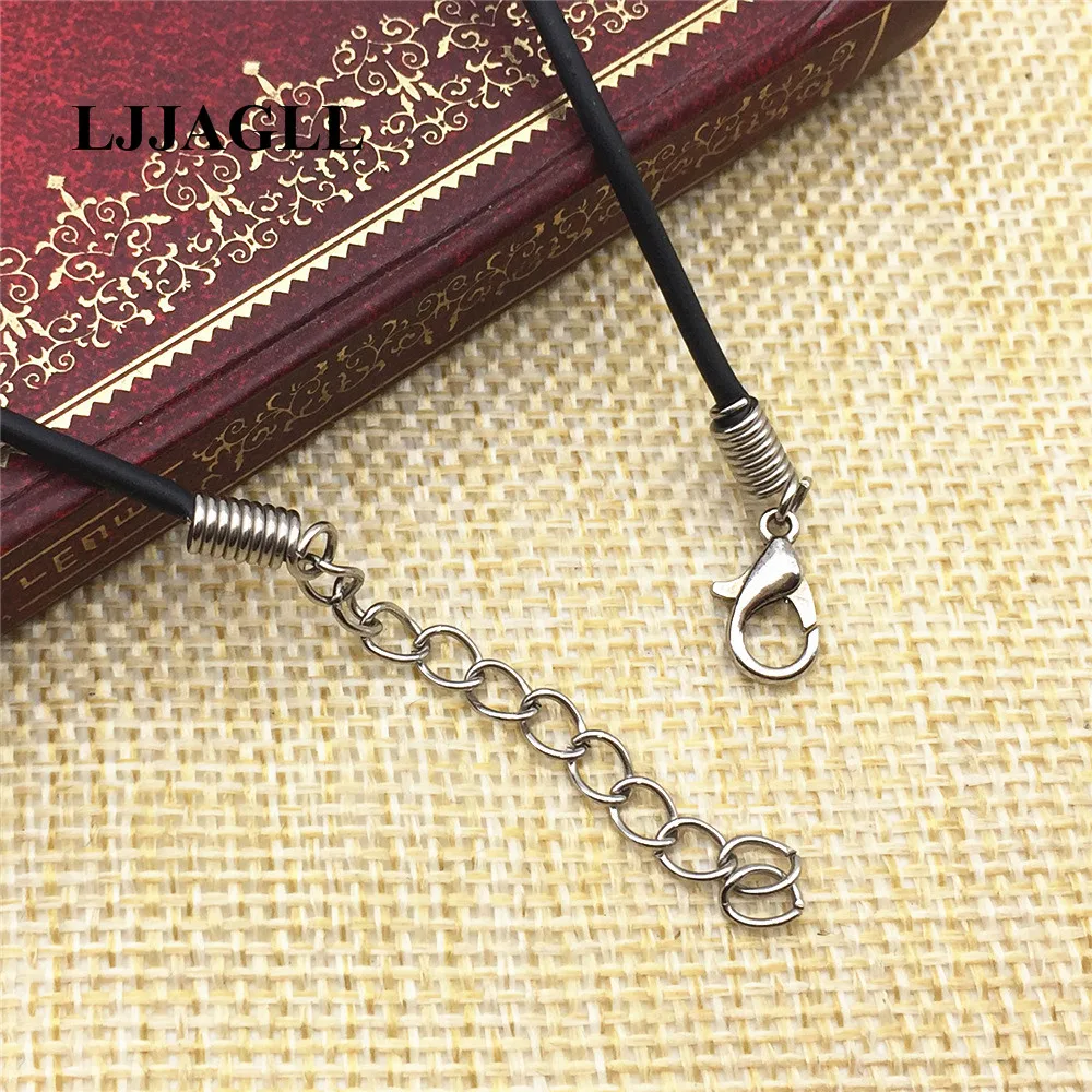 2 шт. Мода серебро ручной работы Nekclace Diy Бланк Кабошон Установка Базы Подходят 12 мм