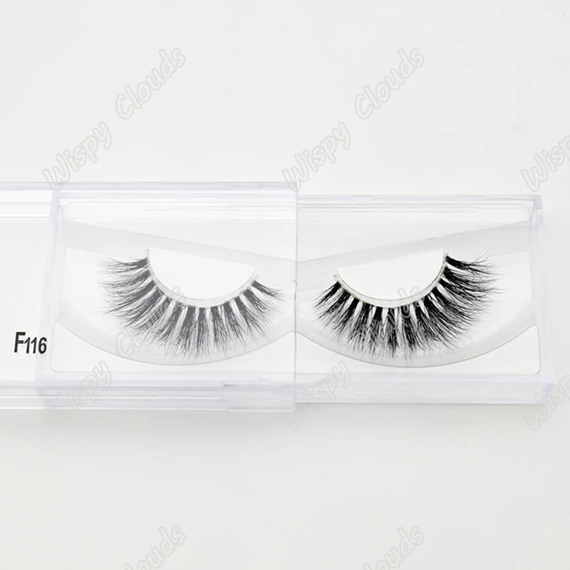 Lash Crystal Invisibl 3D норковые ресницы прозрачные накладные ресницы толстые натуральные Длинные Накладные ресницы макияж 10 стилей 1 пара - Длина: F116