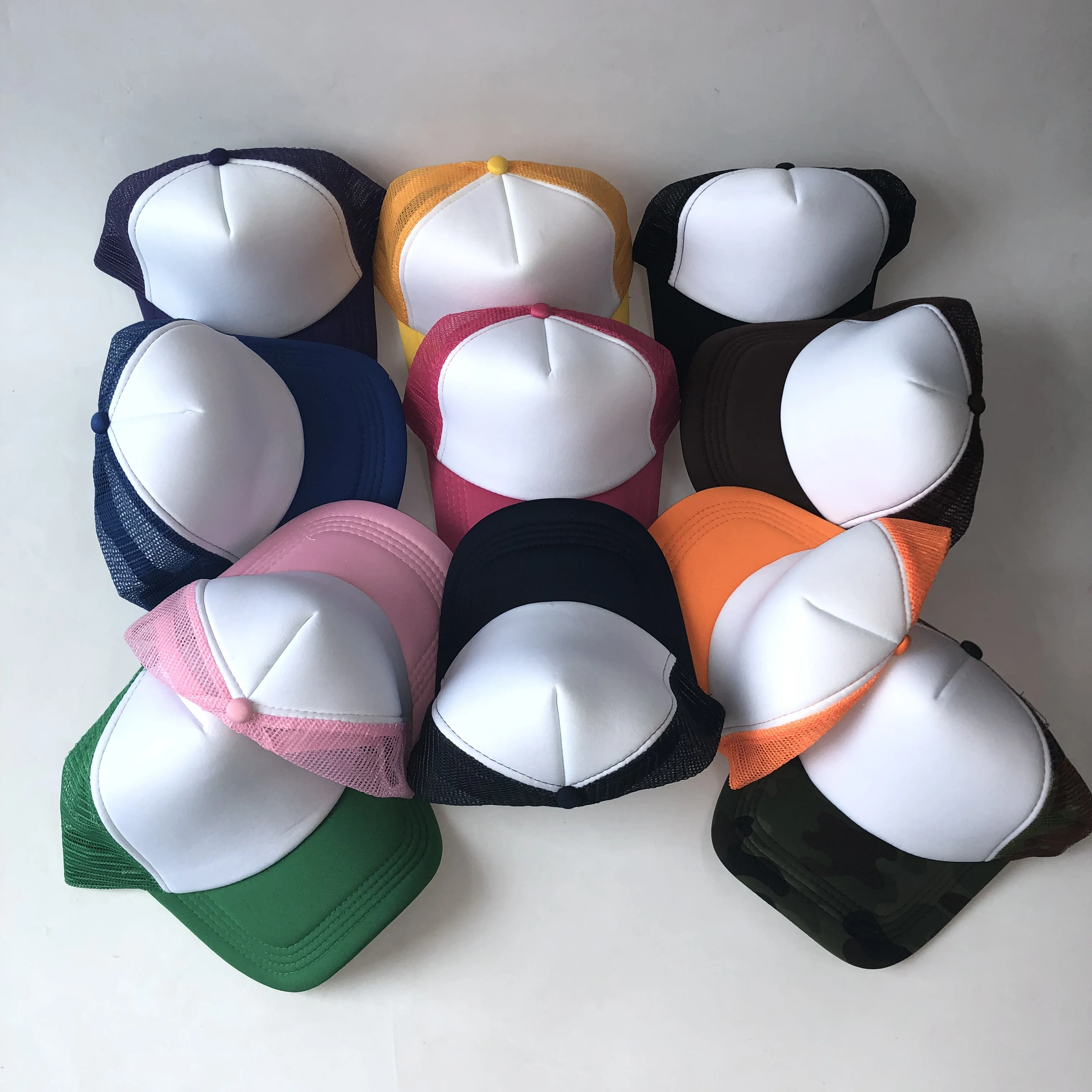 

Factory Cheap Price Men Women Polyester Baseball Cap Adult Children Kids Adjustable Custom Logo Hat Blank Mesh Truck Hat