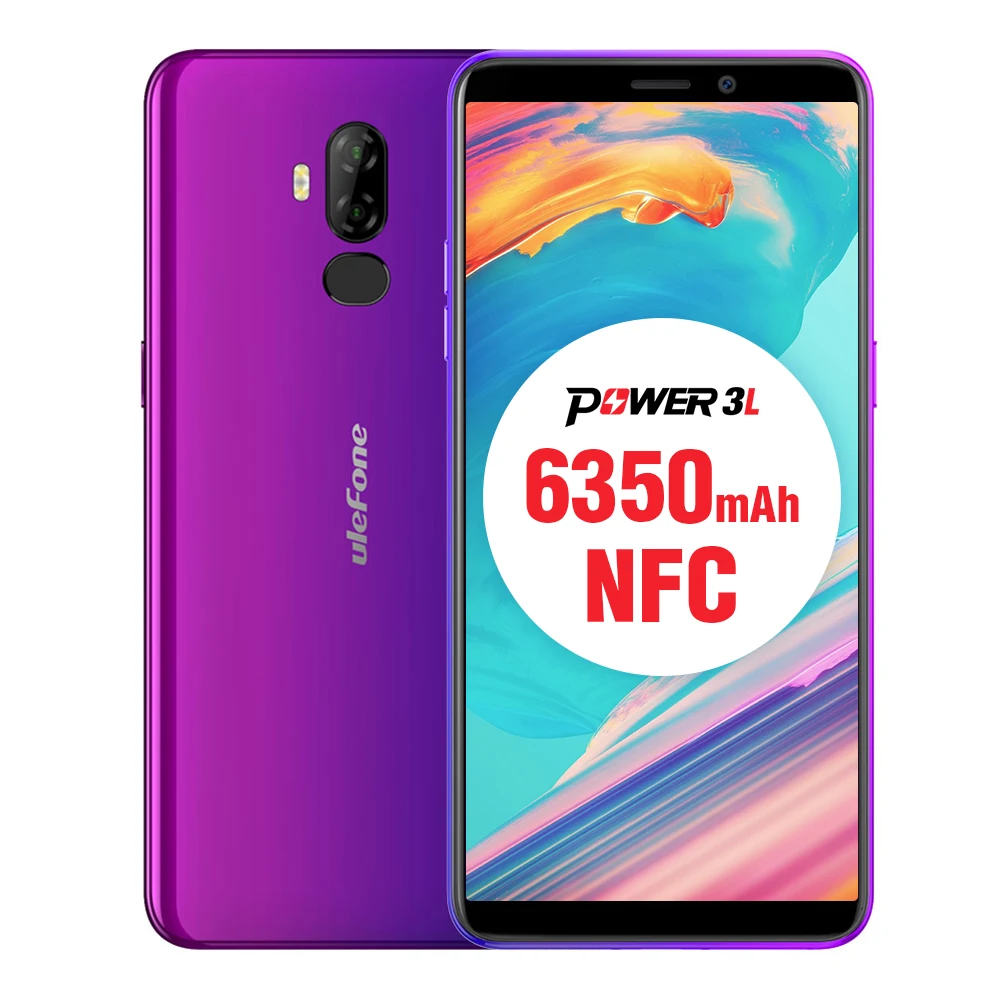 Ulefone Power 3L смартфон с 5 дюймовым дисплеем четырёхъядерным процессором MTK6739 ОЗУ 2 Гб