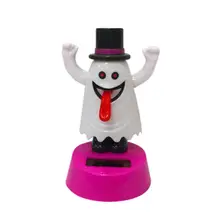 Хэллоуин качается анимированные шапка с помпоном Танцующая игрушка на солнечных батареях Танцующая машинка Декор дропшиппинг Sept4