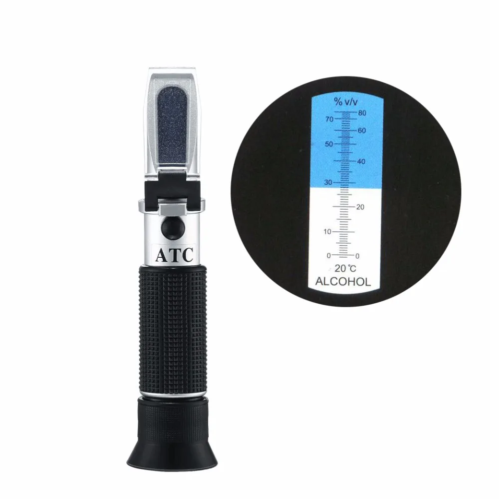 Alcohol Concentration Detector Of Liquor Alcohol Meter Refractometer Refractometer 0-80% Alcoholometer Oenometer Alcohol Concentration Detector Of Liquor Alcohol Meter Refractometer Refractometer 0-80% Alcoholometer Oenometer