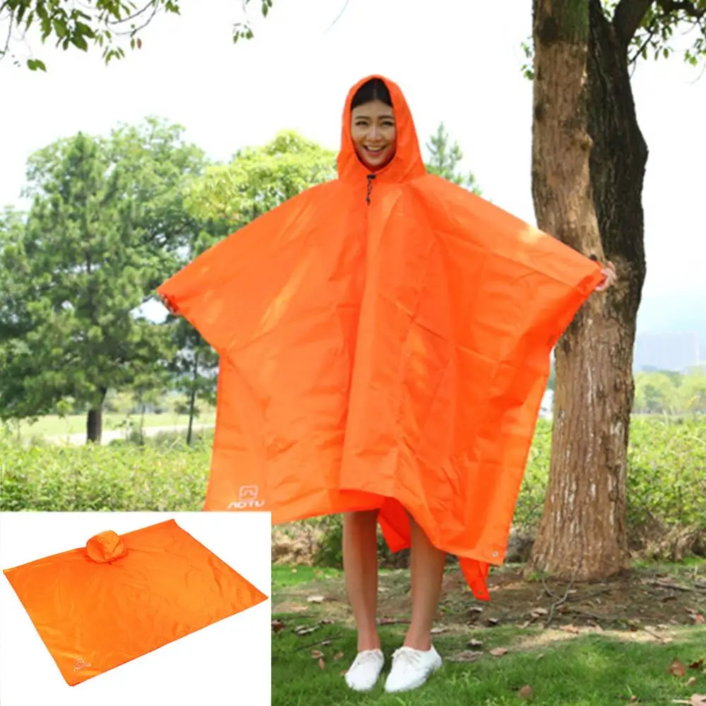 3 In 1 Multifunctional Raincoat Outdoor Travel Rain Poncho Backpack