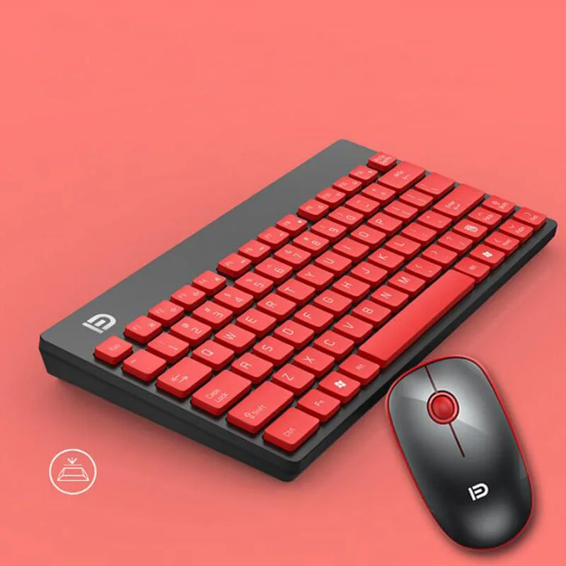 

2.4GHz USB Multimedia Wireless Keyboard Mouse Combos with Silent Button Ultra Thin Silent Mice for Desktop Computer PC Gaming TV