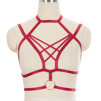 

Underwear Cage Bra Body Harness Women's Harness Bra Sword Belt Garter Bondage Harness Women Gothic Red Lingerie High Quality