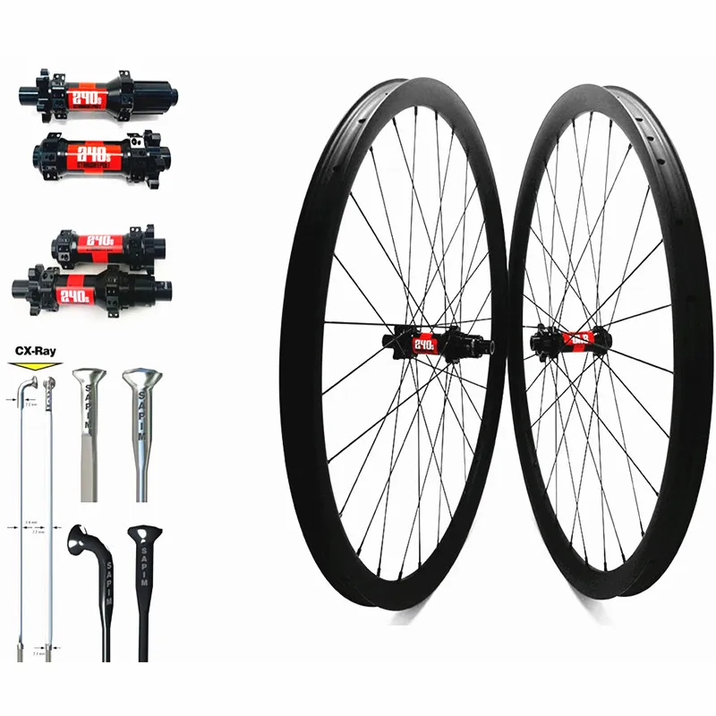 

carbon mtb wheels 29er 30x30mm tubeless DT240S boost 110x15 148x12 mtb disc wheels 36T 54T bike wheelset sapim cx ray spokes