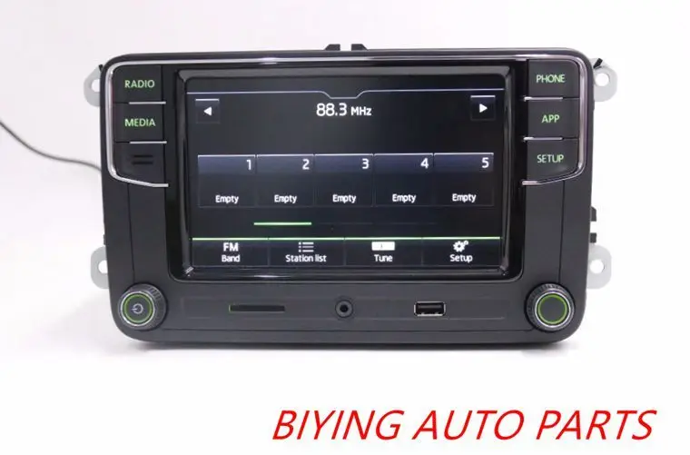 Android Auto CarPlay MirrorLink Noname RCD330 Plus R340G 6,5 MIB радиоприемник с зеленой подсветкой для Skoda Octavia Fabia Superb Yeti