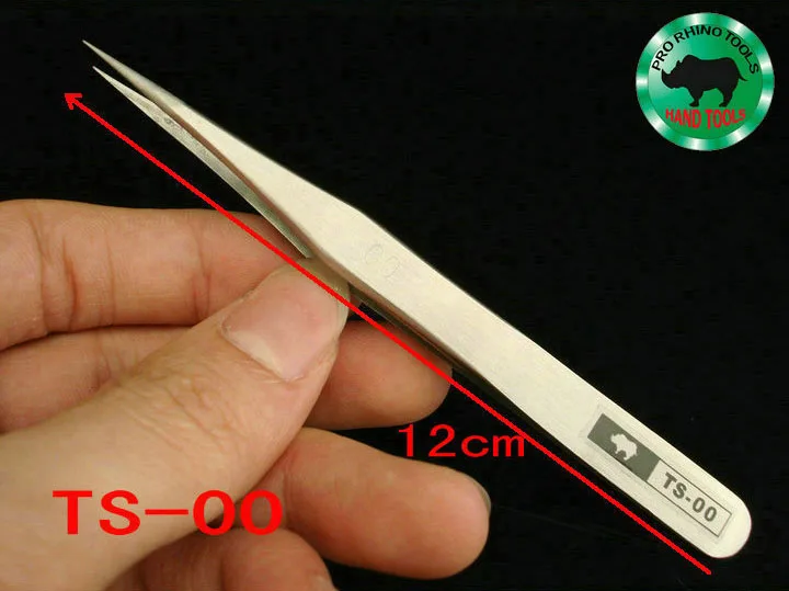 Japanese RHINO TS-00 Tweezers 12cm High-precision Super Hard Super Sharp Forceps For Repairing Watch or Mobile Tools afbeelding