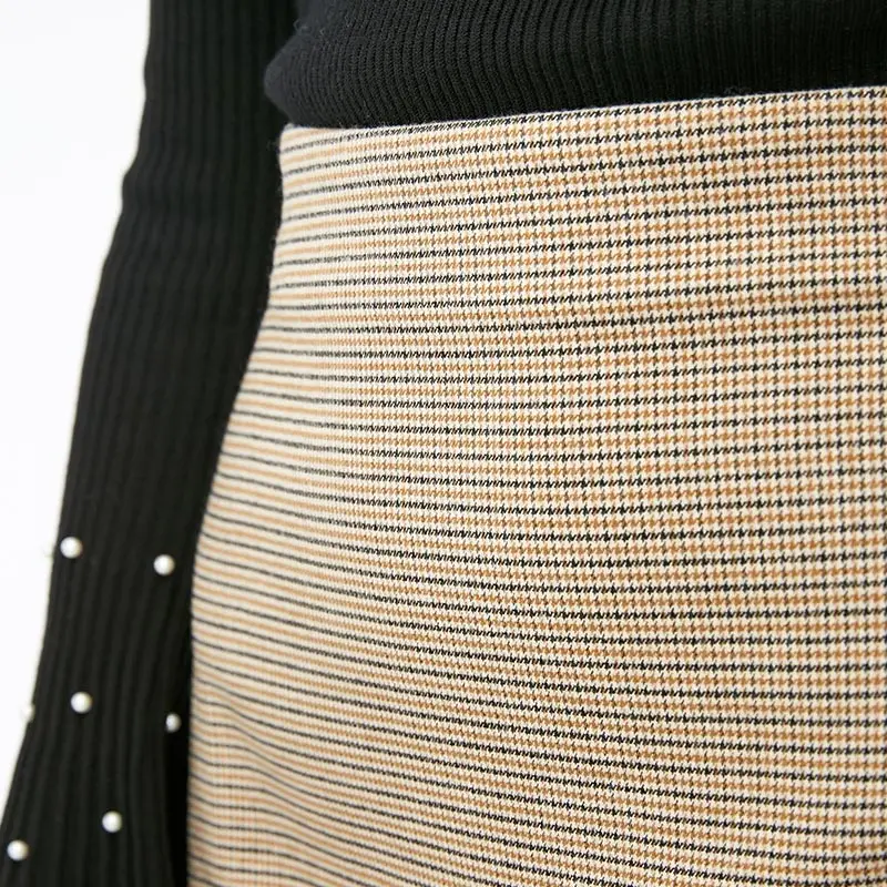 Vero Moda женская уличная стильная плетеная трапециевидная юбка миди | 318316545