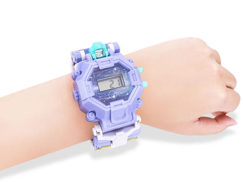 Детские спортивные часы мальчик деформация робот электронные наручные часы Дети Девочка Кинг Конг модель цифровые часы студенческие подарок часы
