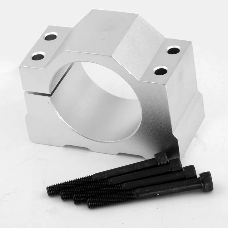 

Spindle Motor Brackets 52mm 57mm 65mm 80mm 100mm clamp with screws for 0.3kw 0.4kw 0.5kw 0.6kw 0.8kw 1.5kw 2.2kw machine spindle