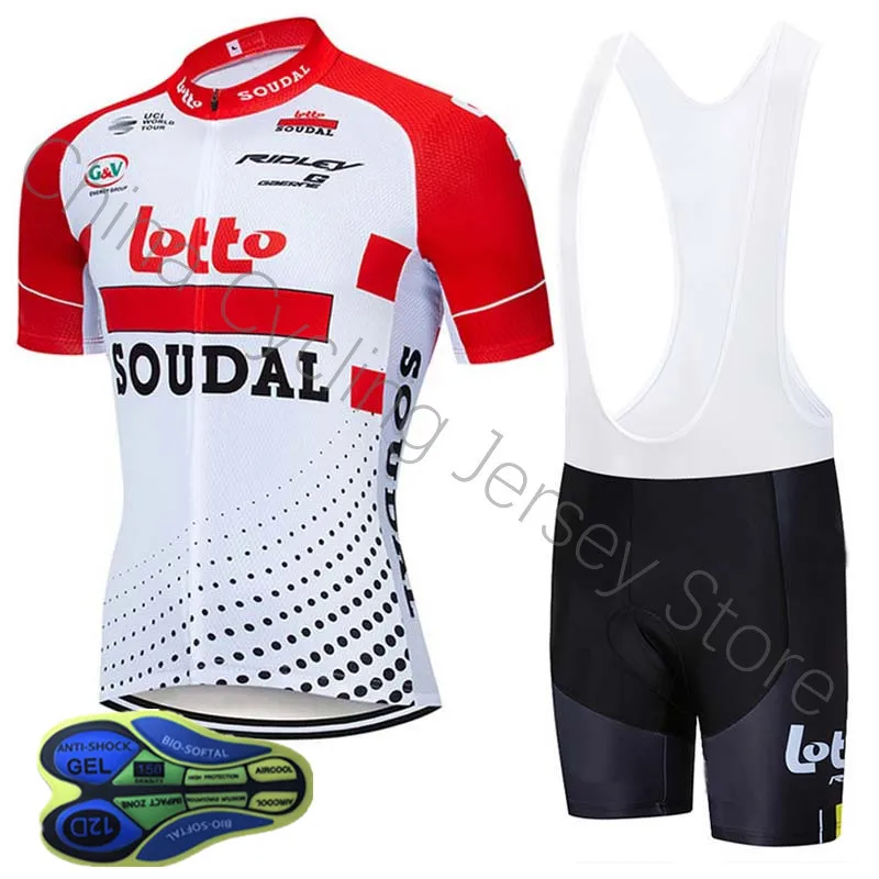 لوتو 2019 الدراجات جيرسي سريعة جاف سباق دراجة الصيف قصيرة الأكمام مجموعة الدراجات الملابس مايوه روبا Ciclismo Uniformes B13