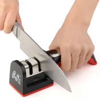 

TAIDEA Kitchen Knives Knife Sharpener Sharpening Tools Two Stages Carbide and Ceramic for chef knife ,cleaver