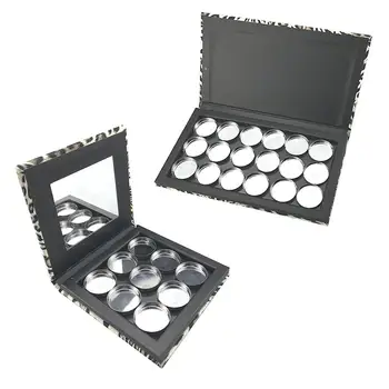 

Leopard Empty Magnet Eye Shadow Palette Removable Magnet DIY Eyeshadow Powder Foundation Refill Palette For Storage Organizer