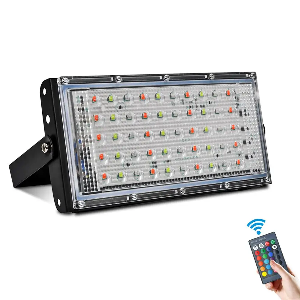 

Led Floodlight 10W 50W Outdoor Spotlight Flood Light AC 220V Professional Lighting Street Lamp Waterproof IP65