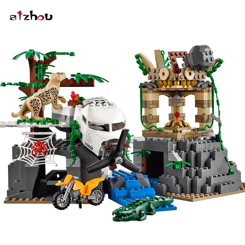 

Stzhou 02061 Jungle Exploration Raiders of the Lost Ark Building Bricks Blocks Compatible with legoed