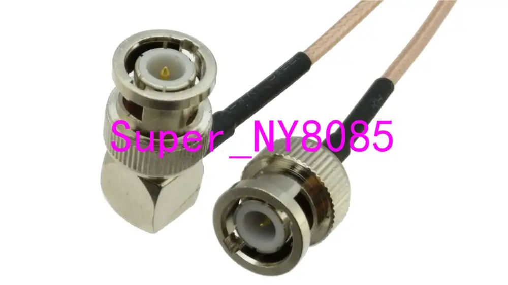 

RG316 Cable BNC Male Plug to BNC Male Plug Right angle 4inch~20M