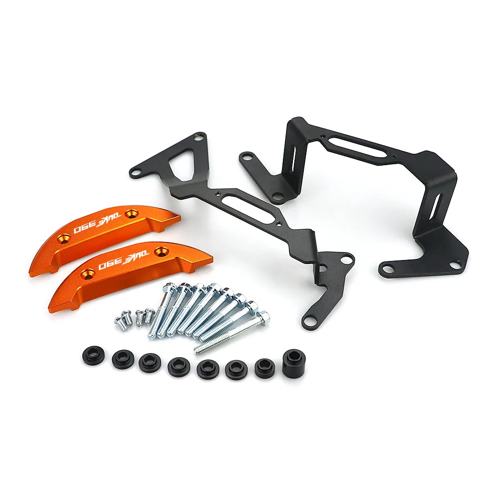 Оранжевый кожух для двигателя мотоцикла защита алюминиевые аксессуары Cnc Оранжевый Черный для KTM Duke 390