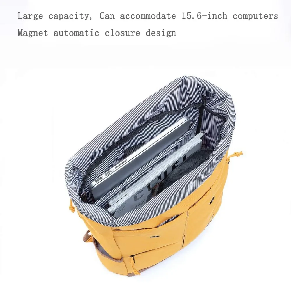 Xiaomi Urevo mochila Ipx4 repelente al agua 13L de gran capacidad mochila de las mujeres de los hombres de moda Casual 14/15 6 pulgadas bolso de la computadora - 2