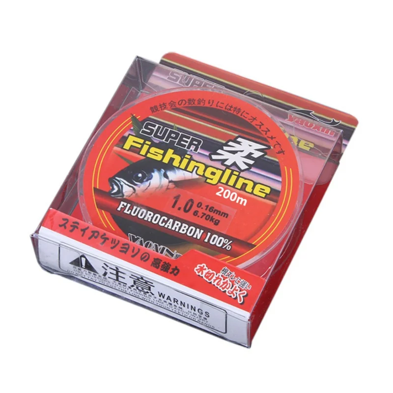 200 m خيط صنارة الصيد سوبر قوي الياباني 100% النايلون شفافة لا فلوريد الصيد معالجة جديد
