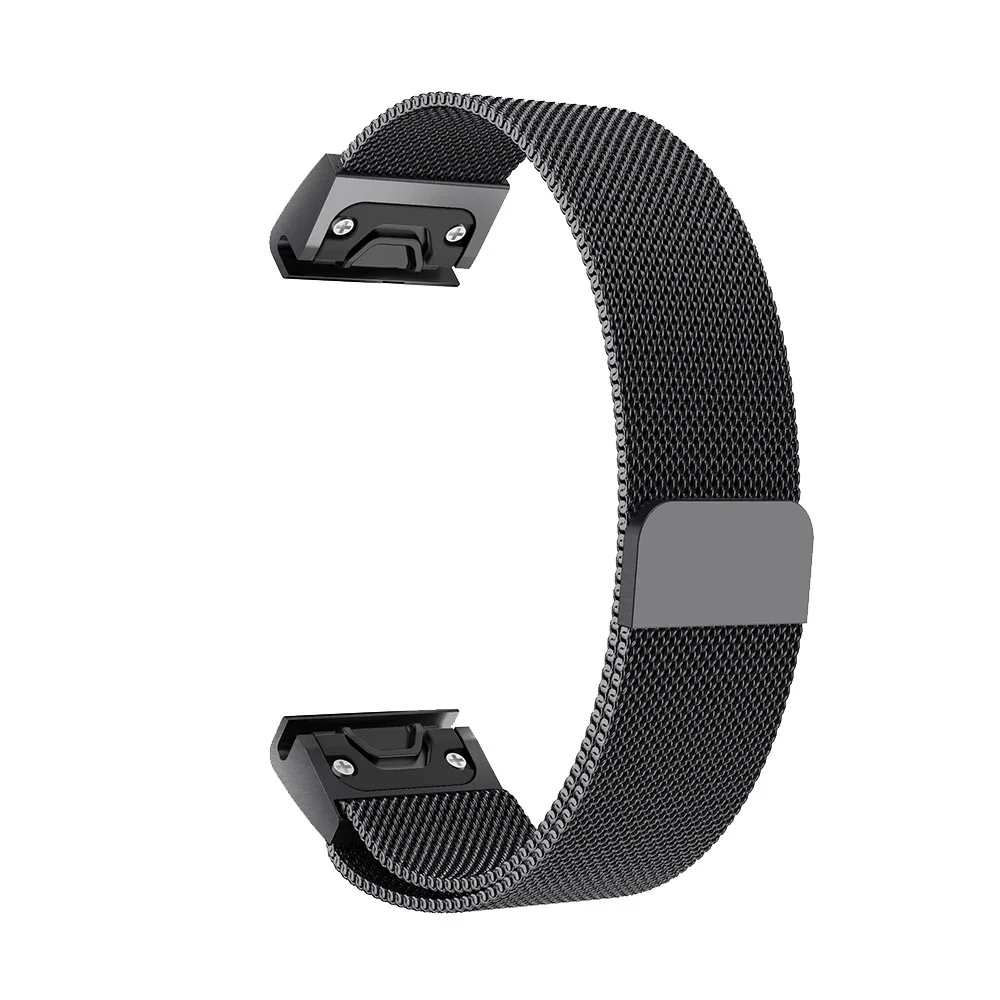20 22 26 мм размер Quick Release Milanese Loop Band для Garmin Fenix 3 HR 5X 5s часы браслет для Garmin Forerunner 935