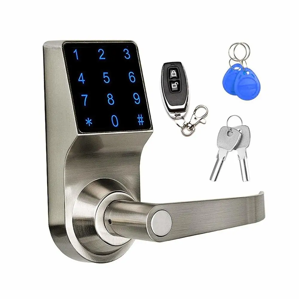 

Keyless Electronic Digital Smart Door Lock Touchscreen Smartcode Security Grant & Control Access for Home, Office