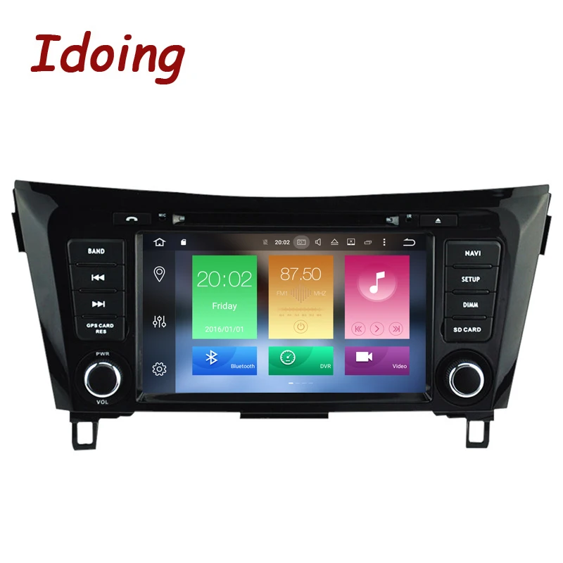 

Idoing 2Din 8"Android 8.0 Car DVD Radio Player Fit Nissan qashqai/X-Trail 2014 GPS Navigation 8 Core 4G+32G WIFI Bluetooth TV