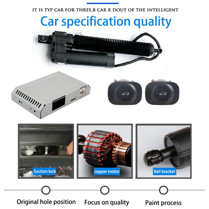 LiTangLee Car Electric Tail Gate Lift Tailgate Assist System For Audi A4 B8 8K 2008~2016 Remote Control Trunk Lid (6)