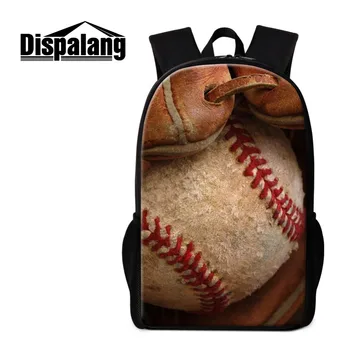 

Dispalang School Bags for Teenagers Kids Schoolbag Baseball Print Women Travel Bags Foot Ball School Backpack Rucksack Bagpack