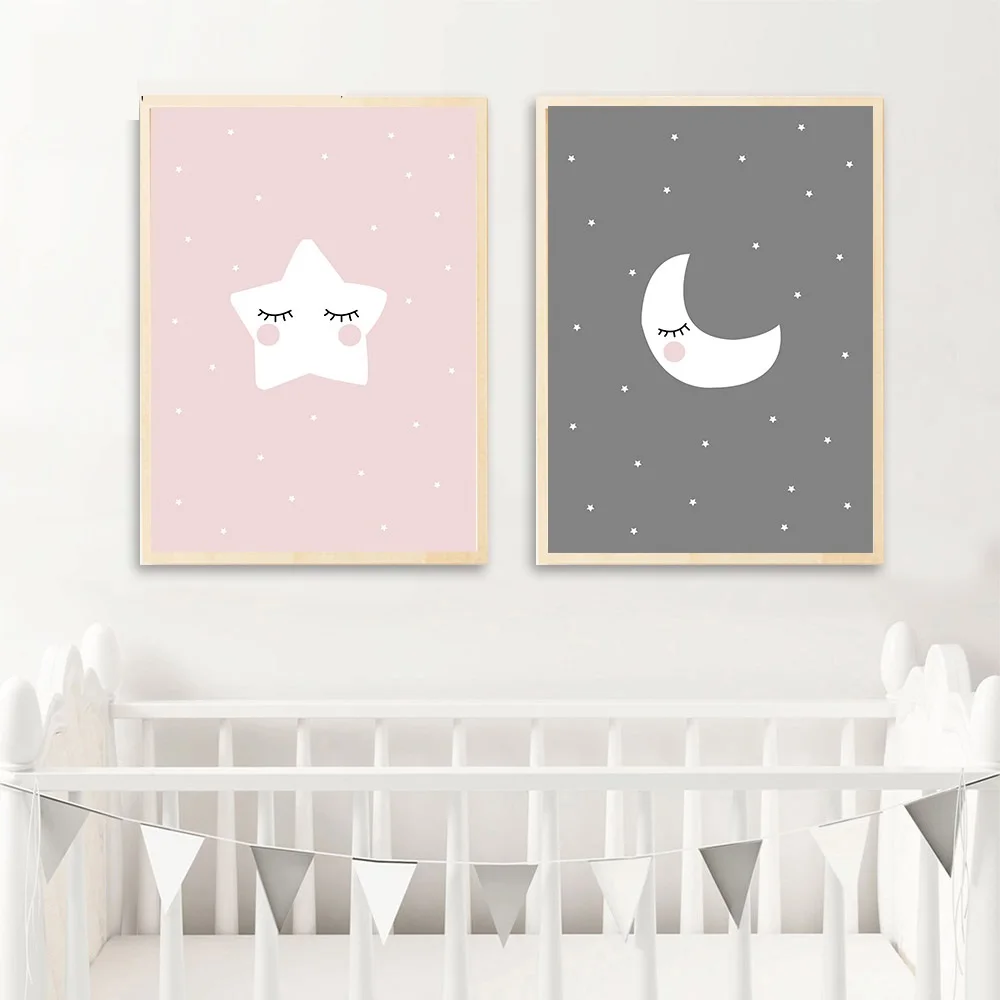 Cute-Moon-Star-Baby-Nursery-Wall-Art-Canvas-Posters-Prints-Cartoon-Painting-Nordic-Kids-Decoration-Picture(3)