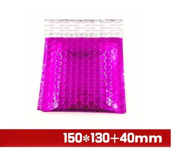

15*13cm rose red Aluminized Foil metallic bubble mailer CD/DVD shipping bubble envelope shock resistance mailing envelope