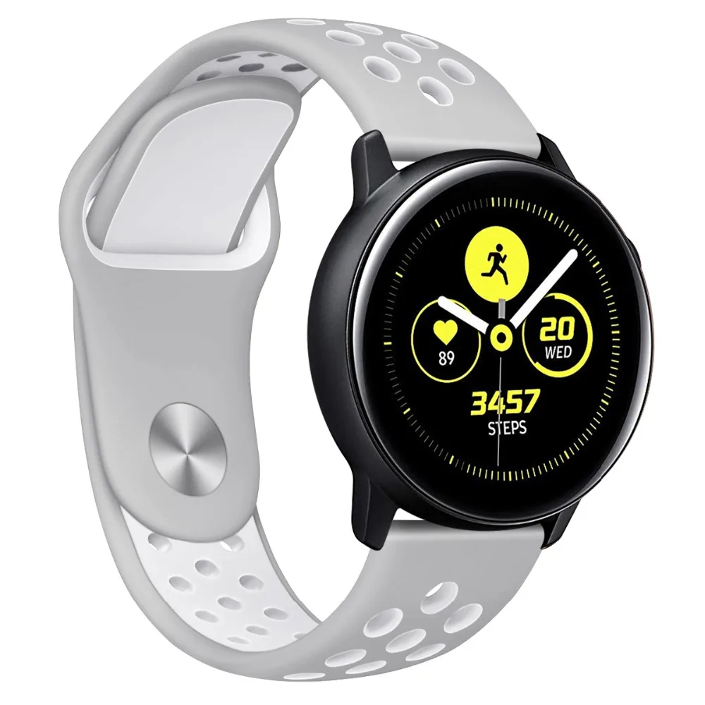 20 мм силиконовый ремешок для спортивных часов, сменный ремешок для часов, совместимый для samsung Galaxy, ремешок для часов huawei Watch 91027