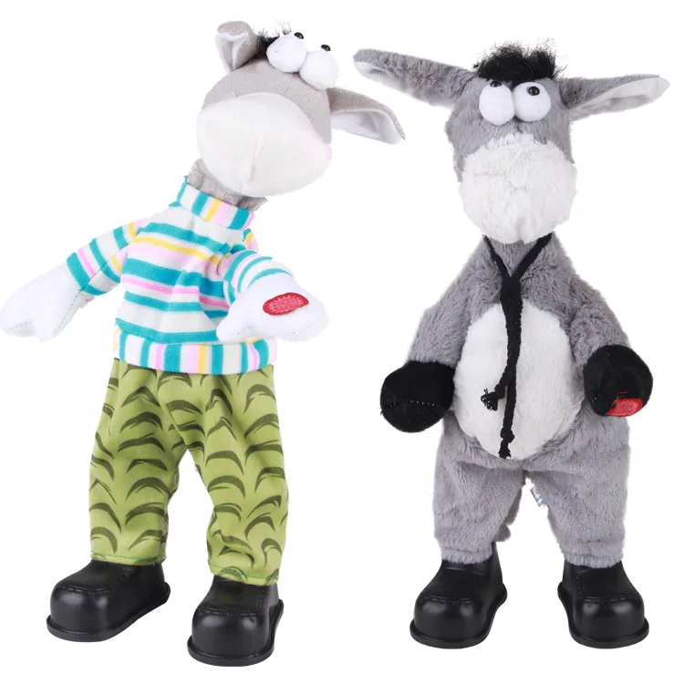 

Plush animals electric pets shook his head donkey singing and dancing winging toys for children Christmas funny gift