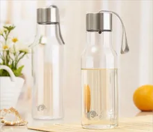 650 ml Botella de Jugo de Frutas Té con Leche Tazas de Negocios Portátil Coche Deportivo Ciclismo Botellas de Agua de Plástico Libre de BPA Garrafa Termica