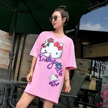 Хип-хоп, уличный стиль, лето, новинка, Европа, станция, тяжелые, с блестками, с принтом, свободные, для женщин, короткий рукав, Джокер, футболка для женщин