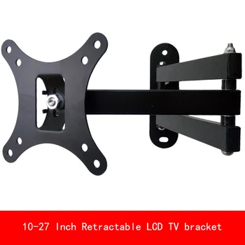 

Universal 10-27 Inch Retractable PC Monitor LCD TV bracket adjustable Display TV Wall Holder Rack