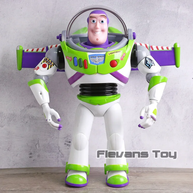 

Toy Story Talking Buzz Lightyear Star Command PVC Action Figure Collectible Model Toy with Light
