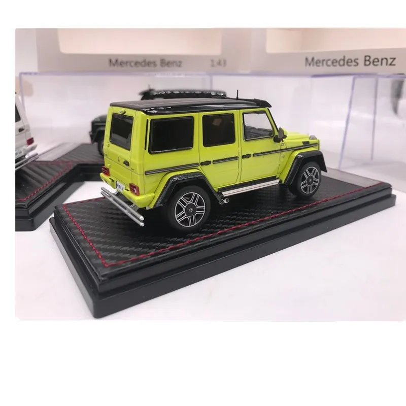 1:43 металлическая модель автомобиля Mercedes-Benz G500 4x4 металлическая модель дорожного транспортного средства детские игрушки коллекция подарок - Цвет: Цвет: желтый