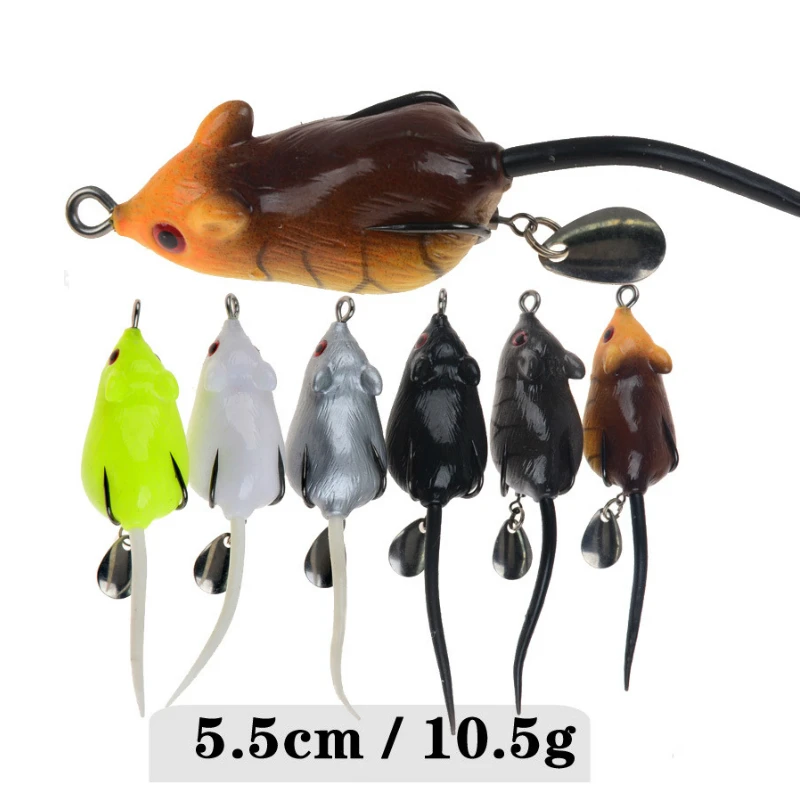 

1X Fishing Lure Hard Bait Minnow 5.0cm 10.5g Crankbait Double Hook Peche Bass Artificial Baits Pike Carp Lures Swimbait Mouse