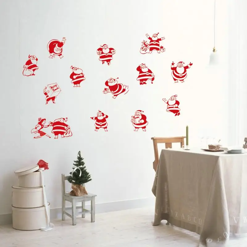 aliexpresscom buy merry christmas wall stickers christmas decorations santa claus vinyl wall sticker - Christmas Wall Decor aliexpresscom buy merry christmas wall stickers christmas decorations santa claus vinyl wall sticker - Christmas Wall Decor