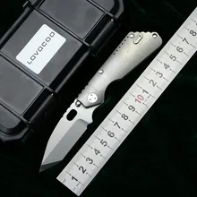 LOVOCOO небольшой PT складной нож TC4 титановая ручка M390 лезвие подшипника охотничий Отдых на природе тактические Кухонные Ножи EDC инструменты