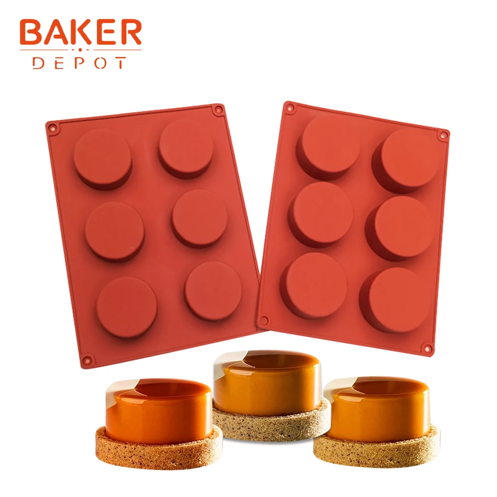 BAKER DEPOT, силиконовая форма для выпечки торта, торта, выпечки, Круглый Желе, пудинг, форма для мыла, форма для льда, инструмент для украшения торта, диск, форма для хлеба, печенья