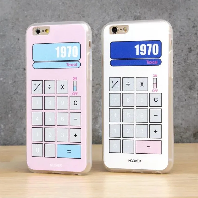 Case For IPhone 6 4 7 Cute Cartoon Pink font b Calculator b font Lucky Numbers