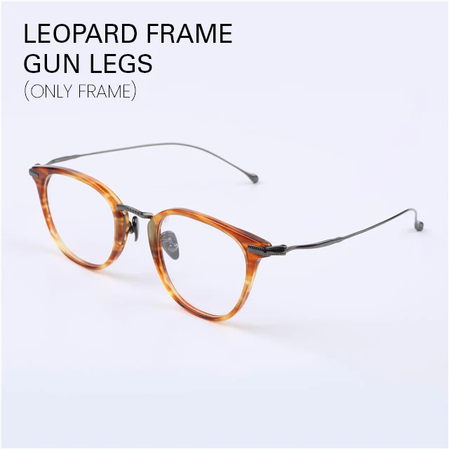 Милые цитрусовые модные Сверхлегкие титановые очки женские, мужские леопардовые винтажные оптические очки круглой формы оправа мужские очки с прозрачными линзами - Цвет оправы: LEOPARD(GUN LEG)