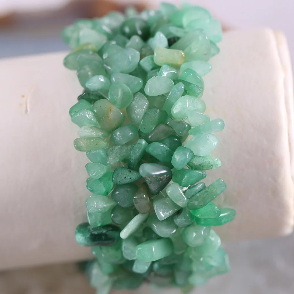 

Fashion Jewelry Stretch Weave Green Chrysoprase Bracelet 7" 1Pcs H050