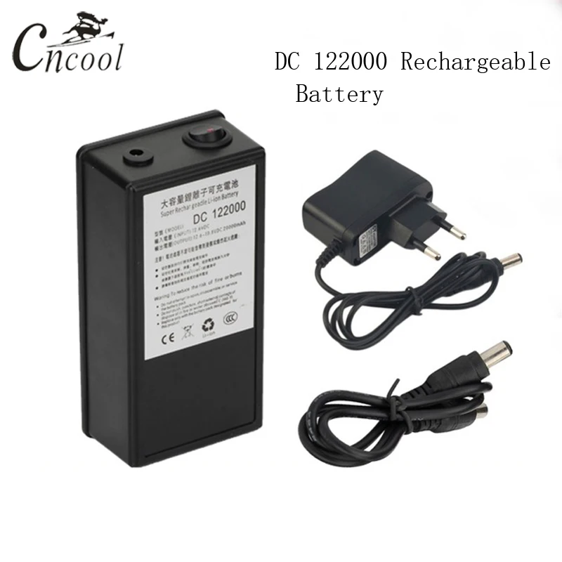 

Cncool DC 12V 20000MAH Battery High Quality Rechargeable Portable Lithium-ion Battery With Case DC 122000 For Cameras Camcorders