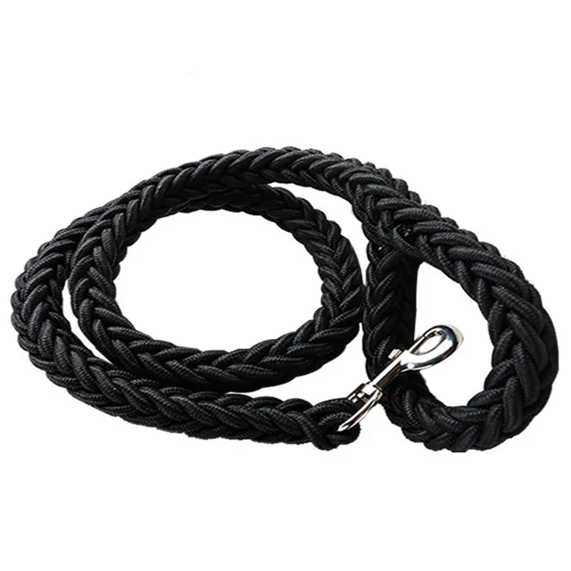 Heavy & Duty Grande Dog Training Guinzaglio Nero Verde Nylon Intrecciato Pet Cor Heavy & Duty Grande Dog Training Guinzaglio Nero Verde Nylon Intrecciato Pet Cor