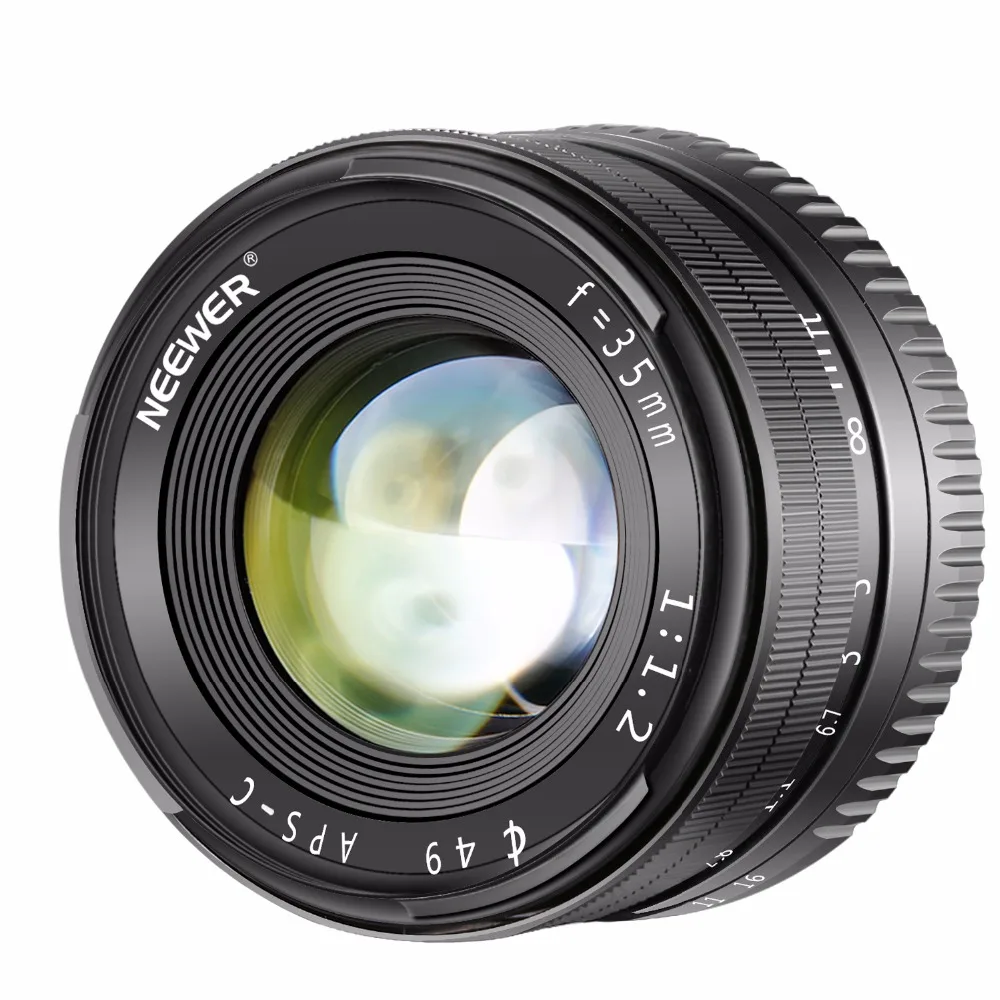 Neewer 35mm F1.2 Large Aperture Prime APS-C Aluminum Lens Compatible with Sony